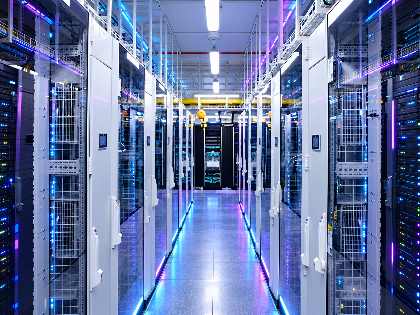 Server racks in a data centre